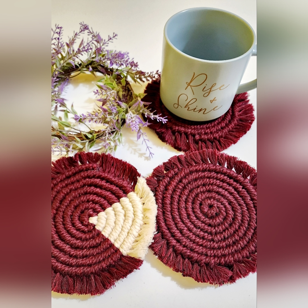 Macrame Coasters - Picture 4 of 8